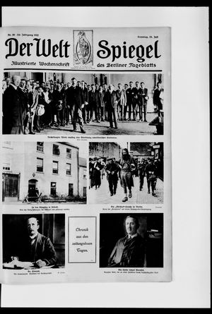 Berliner Tageblatt und Handels-Zeitung vom 23.07.1922