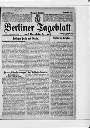 Berliner Tageblatt und Handels-Zeitung vom 03.12.1922