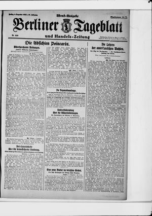 Berliner Tageblatt und Handels-Zeitung vom 08.12.1922