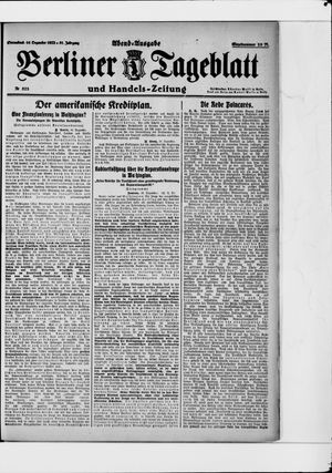 Berliner Tageblatt und Handels-Zeitung vom 16.12.1922