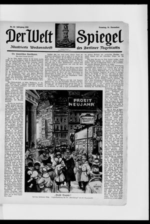 Berliner Tageblatt und Handels-Zeitung vom 31.12.1922