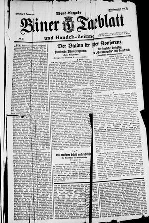 Berliner Tageblatt und Handels-Zeitung vom 02.01.1923