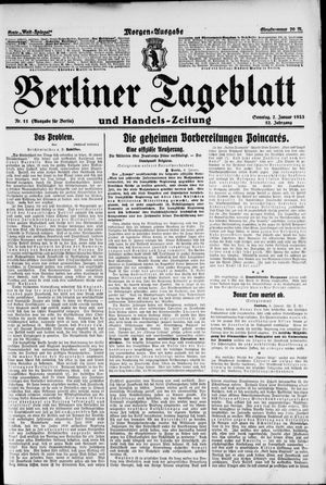 Berliner Tageblatt und Handels-Zeitung on Jan 7, 1923