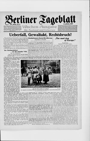 Berliner Tageblatt und Handels-Zeitung vom 17.01.1923