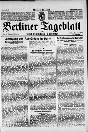 Berliner Tageblatt und Handels-Zeitung vom 02.02.1923