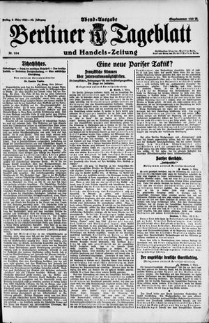 Berliner Tageblatt und Handels-Zeitung vom 02.03.1923
