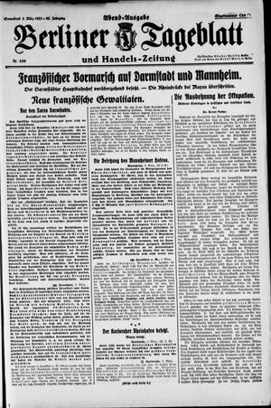 Berliner Tageblatt und Handels-Zeitung on Mar 3, 1923