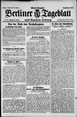 Berliner Tageblatt und Handels-Zeitung vom 06.03.1923