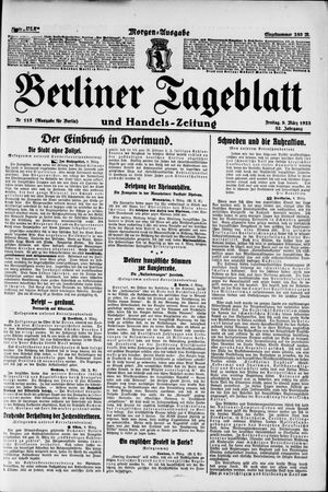 Berliner Tageblatt und Handels-Zeitung vom 09.03.1923