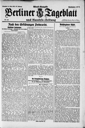 Berliner Tageblatt und Handels-Zeitung vom 10.03.1923