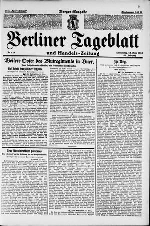Berliner Tageblatt und Handels-Zeitung vom 15.03.1923