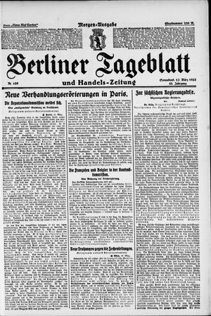 Berliner Tageblatt und Handels-Zeitung vom 17.03.1923
