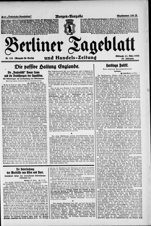Berliner Tageblatt und Handels-Zeitung vom 21.03.1923