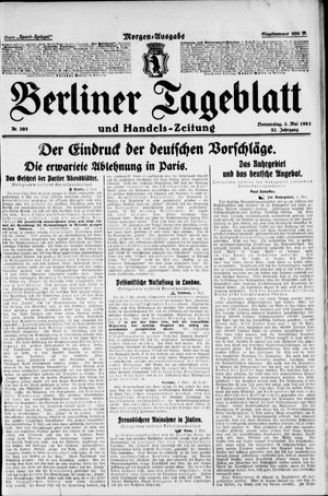 Berliner Tageblatt und Handels-Zeitung vom 03.05.1923