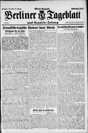 Berliner Tageblatt und Handels-Zeitung vom 05.05.1923