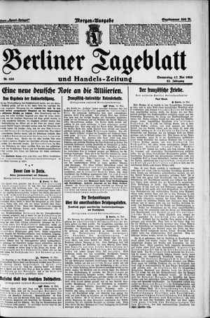 Berliner Tageblatt und Handels-Zeitung vom 17.05.1923