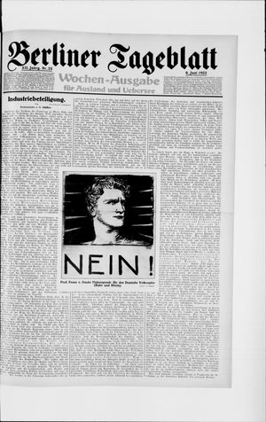 Berliner Tageblatt und Handels-Zeitung vom 06.06.1923