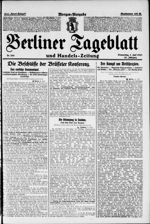 Berliner Tageblatt und Handels-Zeitung vom 07.06.1923