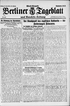 Berliner Tageblatt und Handels-Zeitung vom 12.06.1923