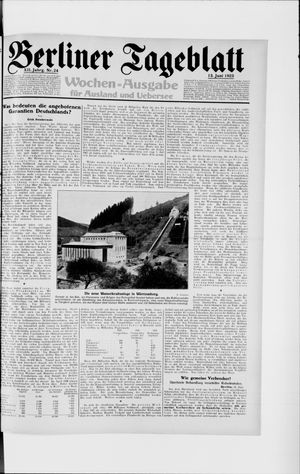 Berliner Tageblatt und Handels-Zeitung vom 13.06.1923