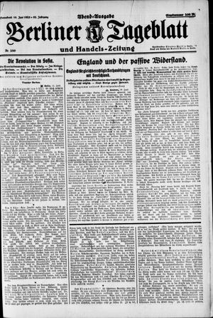 Berliner Tageblatt und Handels-Zeitung vom 16.06.1923