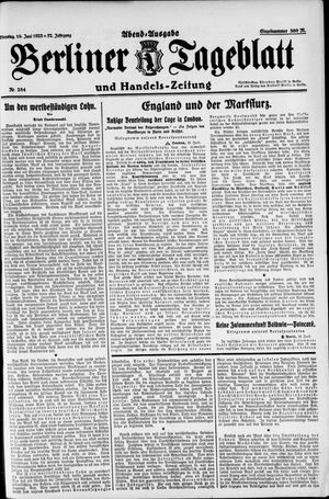 Berliner Tageblatt und Handels-Zeitung vom 19.06.1923