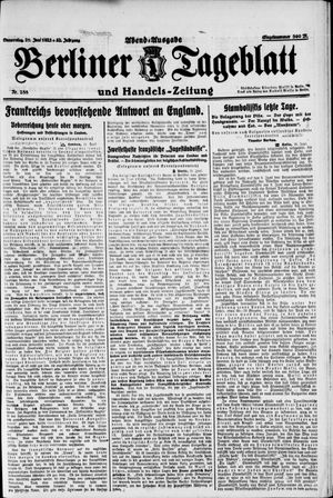 Berliner Tageblatt und Handels-Zeitung vom 21.06.1923