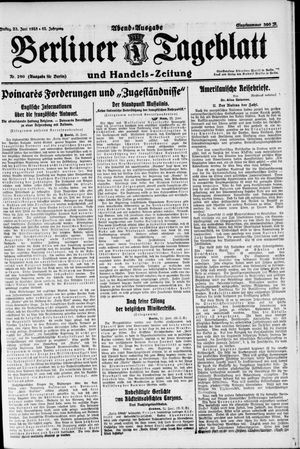 Berliner Tageblatt und Handels-Zeitung vom 22.06.1923