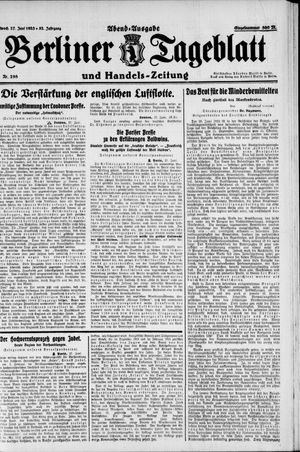 Berliner Tageblatt und Handels-Zeitung vom 27.06.1923