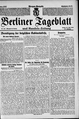Berliner Tageblatt und Handels-Zeitung vom 29.06.1923