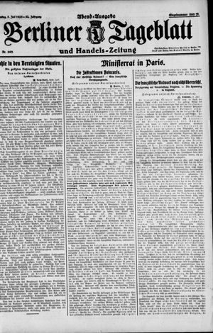 Berliner Tageblatt und Handels-Zeitung on Jul 3, 1923