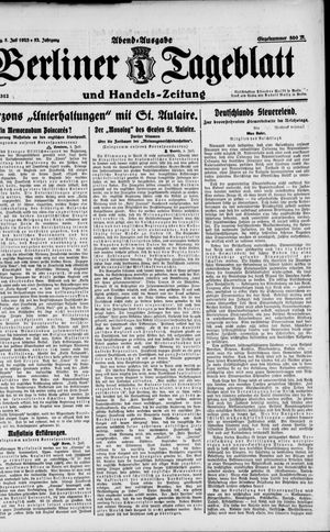 Berliner Tageblatt und Handels-Zeitung vom 05.07.1923
