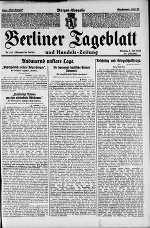 Berliner Tageblatt und Handels-Zeitung vom 08.07.1923