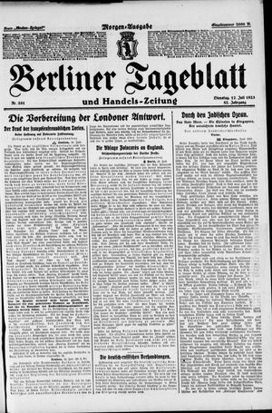 Berliner Tageblatt und Handels-Zeitung vom 17.07.1923