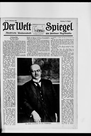Berliner Tageblatt und Handels-Zeitung vom 19.08.1923