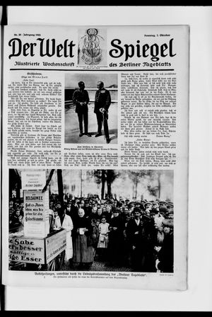 Berliner Tageblatt und Handels-Zeitung vom 07.10.1923