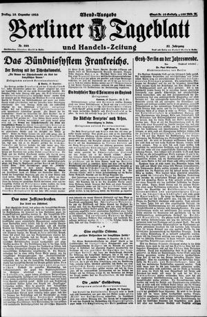 Berliner Tageblatt und Handels-Zeitung vom 28.12.1923