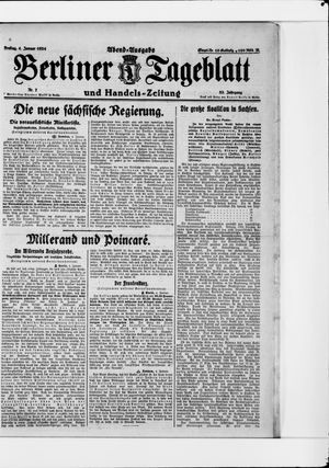 Berliner Tageblatt und Handels-Zeitung vom 04.01.1924