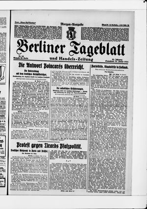 Berliner Tageblatt und Handels-Zeitung vom 12.01.1924