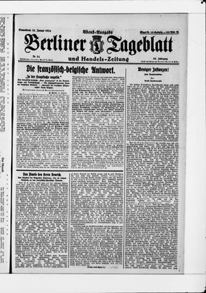 Berliner Tageblatt und Handels-Zeitung on Jan 12, 1924