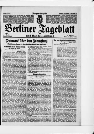 Berliner Tageblatt und Handels-Zeitung vom 18.01.1924