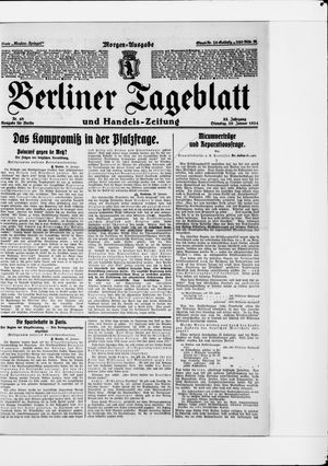 Berliner Tageblatt und Handels-Zeitung vom 29.01.1924