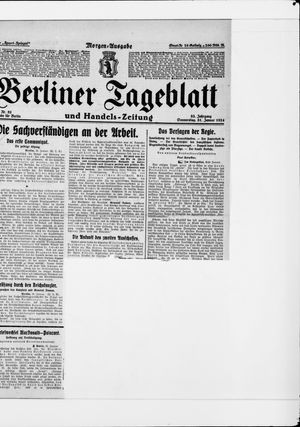 Berliner Tageblatt und Handels-Zeitung on Jan 31, 1924