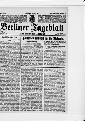 Berliner Tageblatt und Handels-Zeitung vom 08.02.1924