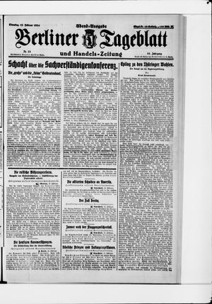 Berliner Tageblatt und Handels-Zeitung on Feb 12, 1924