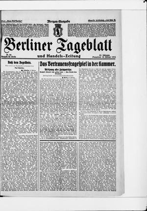 Berliner Tageblatt und Handels-Zeitung vom 16.02.1924
