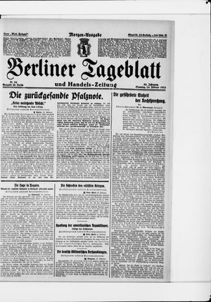 Berliner Tageblatt und Handels-Zeitung vom 24.02.1924