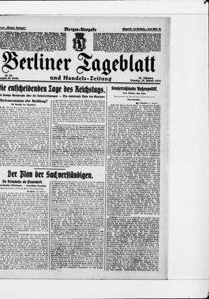 Berliner Tageblatt und Handels-Zeitung on Feb 26, 1924