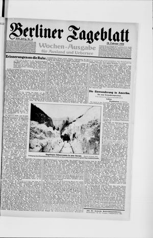 Berliner Tageblatt und Handels-Zeitung vom 28.02.1924