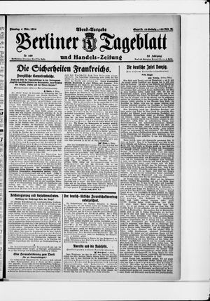 Berliner Tageblatt und Handels-Zeitung on Mar 4, 1924